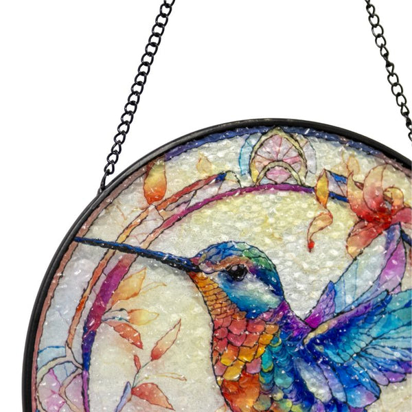 Hummingbird Bird Stained Glass Suncatcher Sun Catcher 35cm