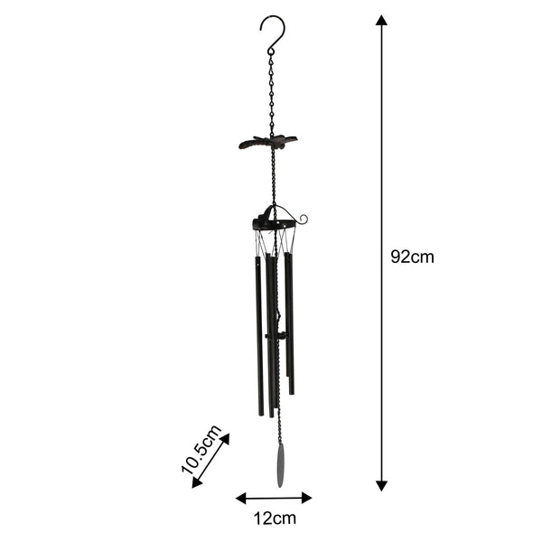 Dragonfly Hanging Metal Wind Chime Windchime 27cm