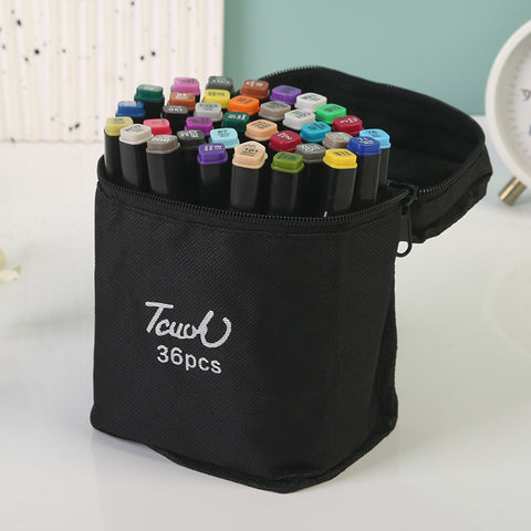 36 Colour Dual Fine Broad Tip Marker Pens Art Craft Sketch