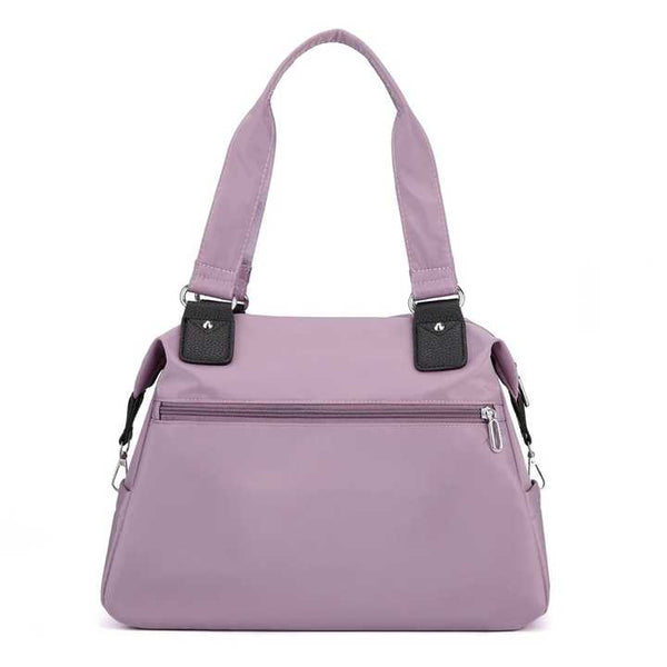 Nylon Large Capacity Tote Shoulder Bag Handbag Multi Pocket Office Travel Blue