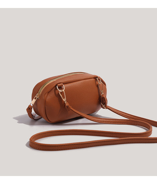 French Baguette Crossbody Shoulder Bag Handbag Brown