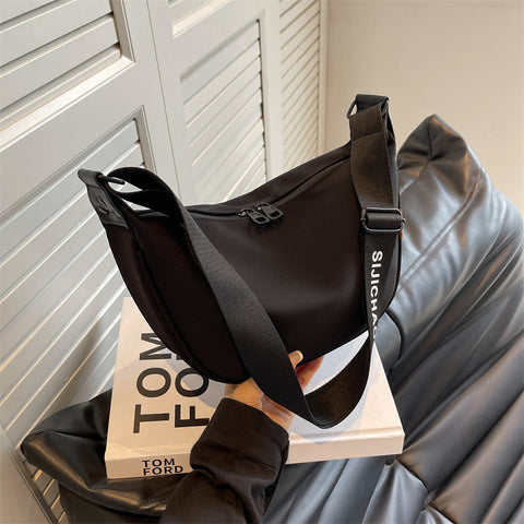 Large Capacity Canvas Crossbody Shoulder Bag Handbag Black