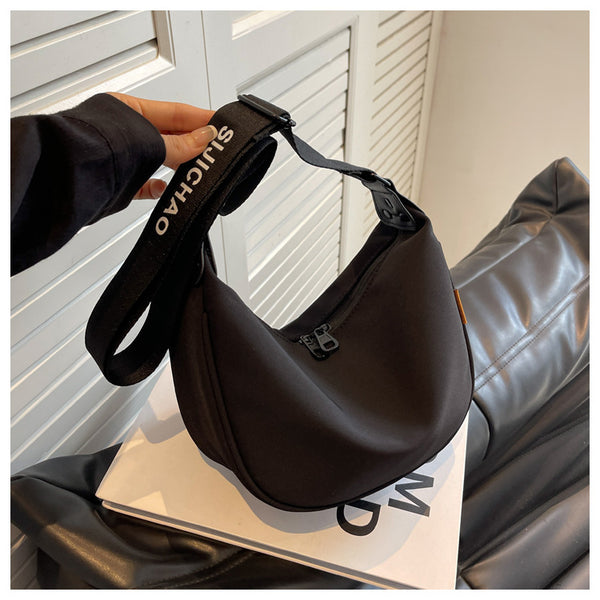 Large Capacity Canvas Crossbody Shoulder Bag Handbag Black