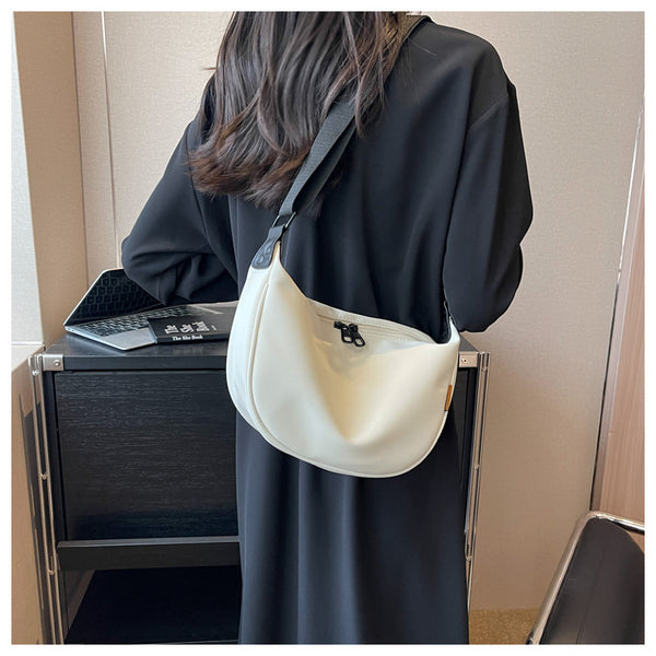 Large Capacity Canvas Crossbody Shoulder Bag Handbag Off White