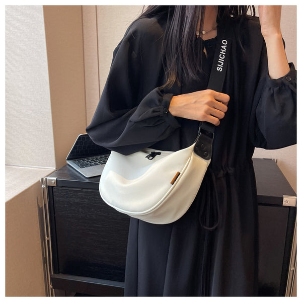Large Capacity Canvas Crossbody Shoulder Bag Handbag Off White