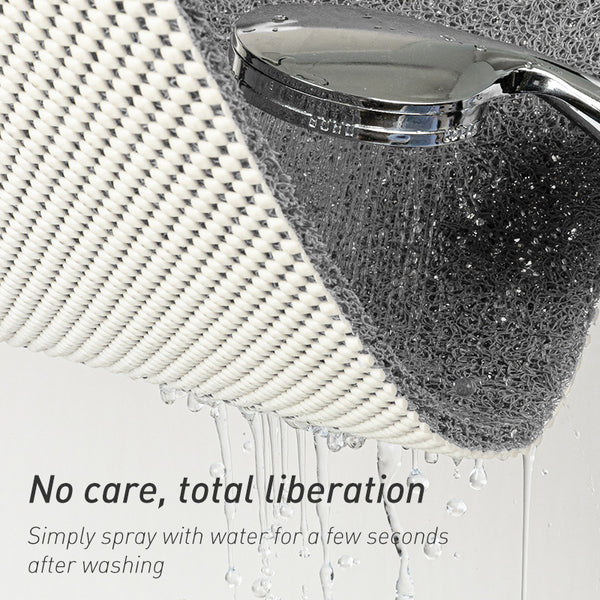 Non Slip Loofah Style Bath Bathroom Mat Quick Dry Soft Beige 40x60cm