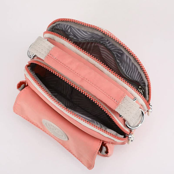 Compact Nylon Crossbody Shoulder Bag Handbag Purple