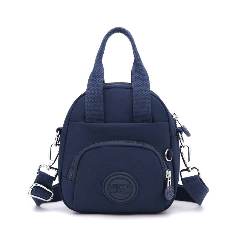 Waterproof Nylon Crossbody Shoulder Bag Handbag Multi Pocket Lightweight Blue