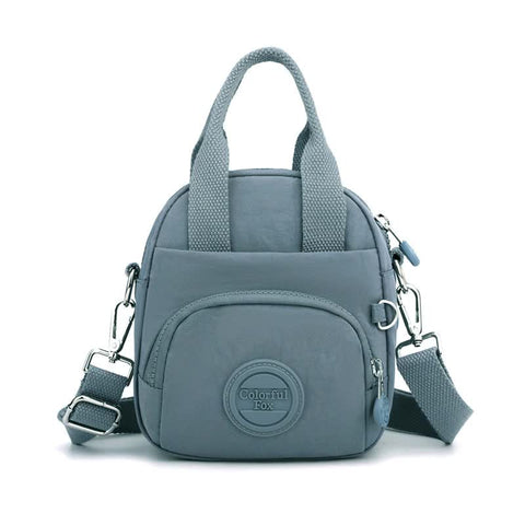 Waterproof Nylon Crossbody Shoulder Bag Handbag Multi Pocket Lightweight Teal