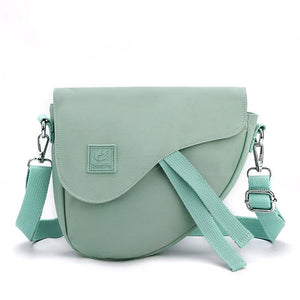 Nylon Sling Crossbody Shoulder Bag Handbag Adjustable Strap Lightweight Green