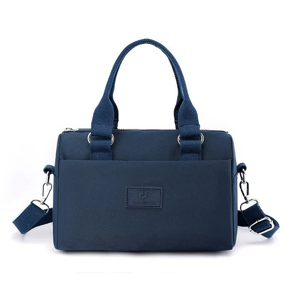 Nylon Crossbody Shoulder Bag Handbag Lightweight Multi Pocket Blue