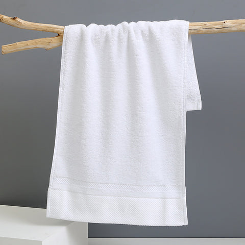 3 Piece Cotton Hand Face Towel Set 120g 75 x 35cm White