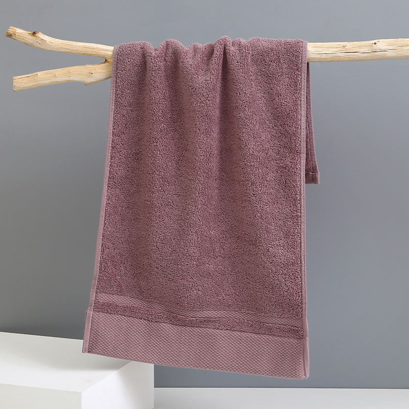 3 Piece Cotton Face Towel Set 120g 75 x 35cm Red Brown