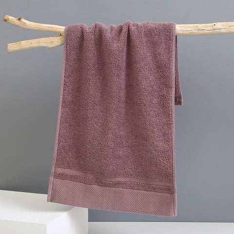 3 Piece Cotton Face Towel Set 120g 75 x 35cm Red Brown