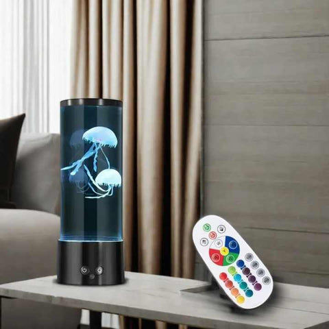 1 x LED Jellyfish Bedside Nursery Lamp Light 17 Colours 4 Modes USB Battery