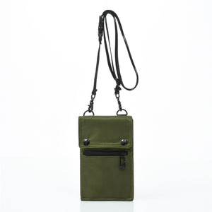 Water Resistant Nylon Crossbody Phone Bag Travel Wallet Card Holder Green