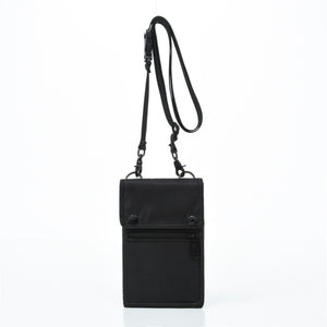 Water Resistant Nylon Crossbody Phone Bag Travel Wallet Card Holder Black