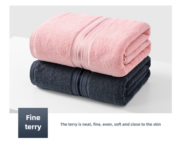 2 Pce Cotton Hand + Bath Towel Set Dark Grey