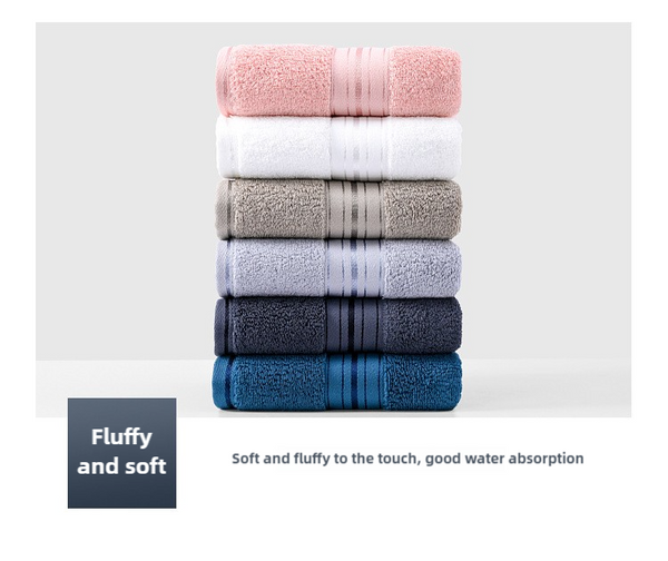 2 Pce Cotton Hand + Bath Towel Set Grey