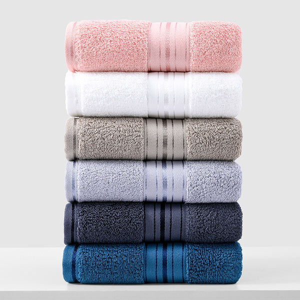 2 Pce Cotton Hand + Bath Towel Set White
