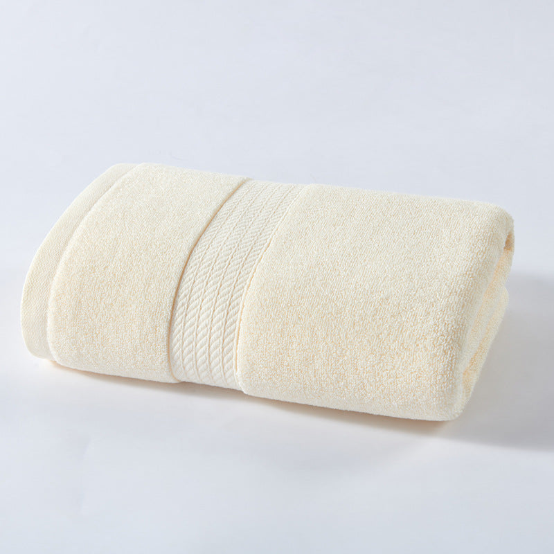 Thick Cotton Bath Towel 260g 100 x 50cm Off White