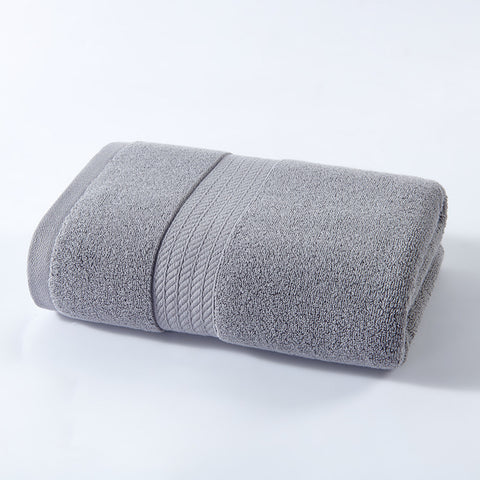 Thick Cotton Bath Towel 260g 100 x 50cm Grey