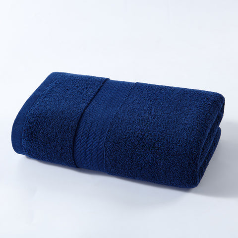 Thick Cotton Bath Towel 260g 100 x 50cm Dark Blue