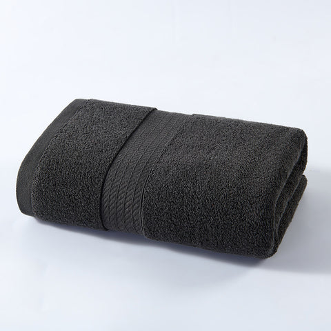 Thick Cotton Bath Towel 260g 100 x 50cm Black