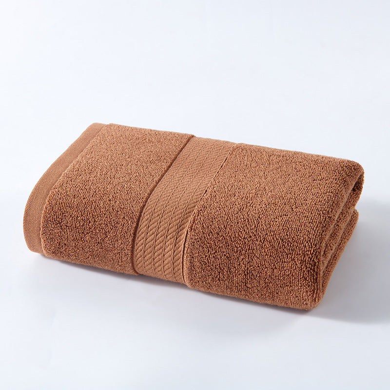 Thick Cotton Bath Towel 260g 100 x 50cm Brown
