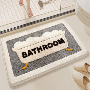 Bathroom Microfibre Non Slip Bath Mat 80 x 50cm