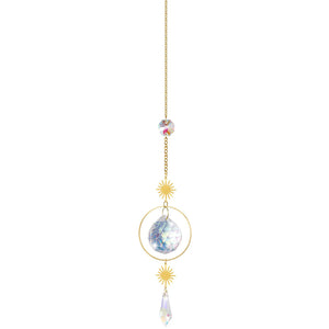 4 x Crystal Sun Catcher Suncatchers Sun Circle For Window 30cm