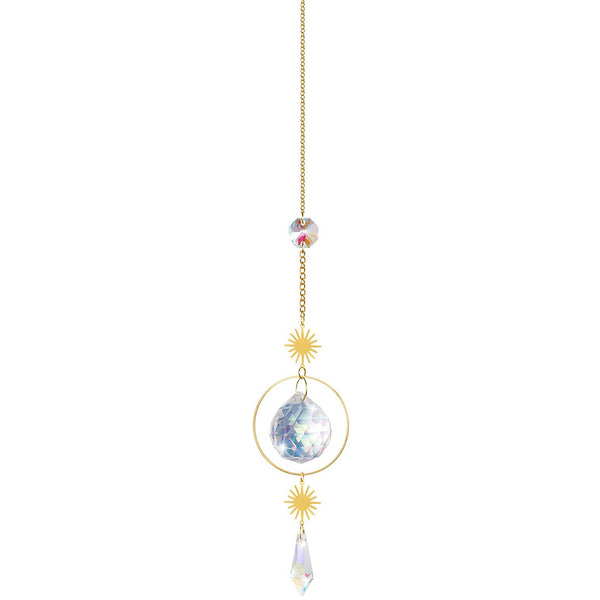 4 x Crystal Sun Catcher Suncatchers Sun Circle For Window 30cm
