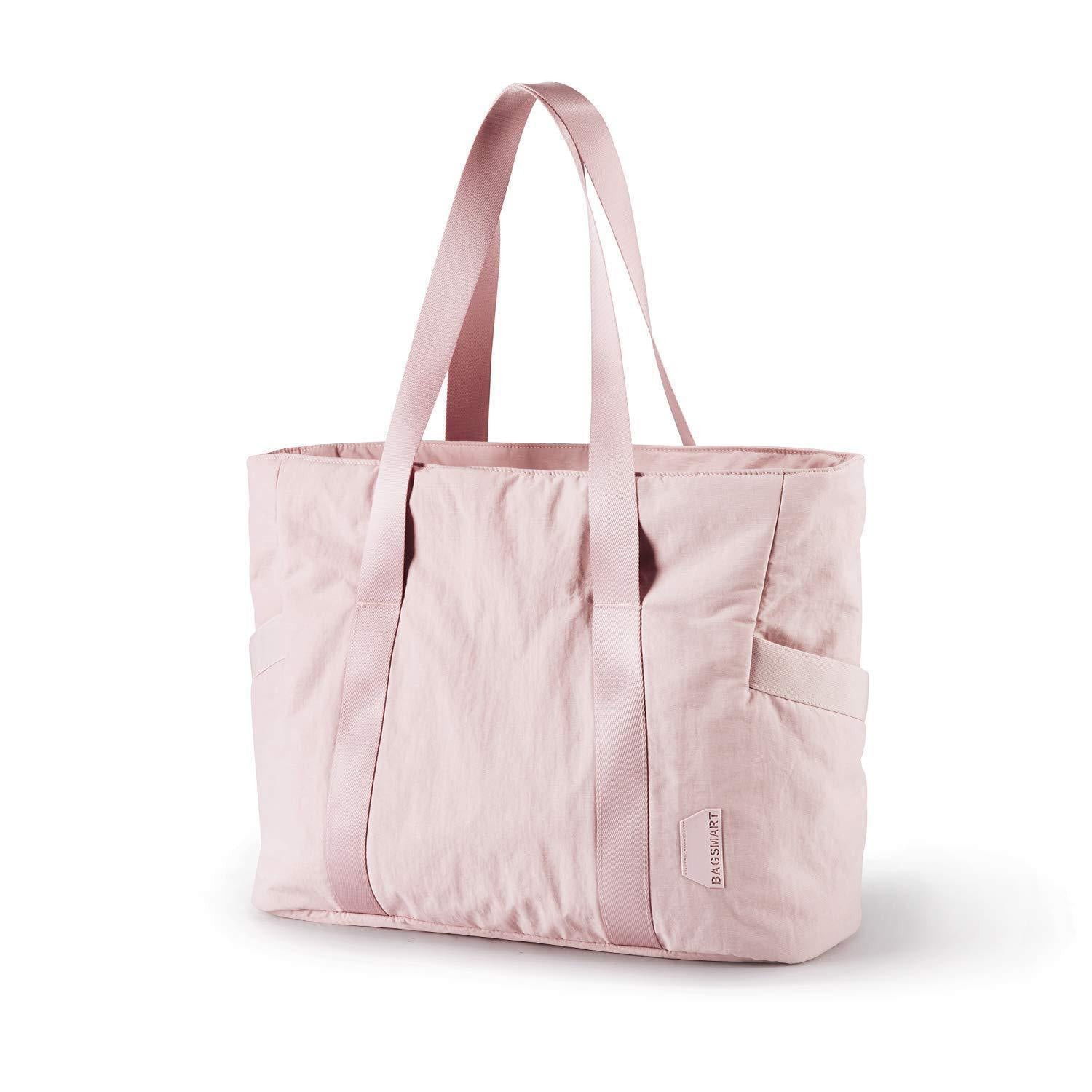 Stylish Practical Water Resistant Fabric Tote Bag Gym Yoga Sports Shopping Pink