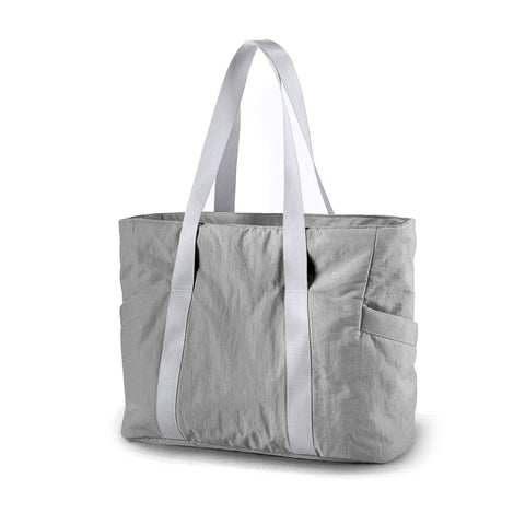 Stylish Practical Water Resistant Fabric Tote Bag Gym Yoga Sports Shopping Grey