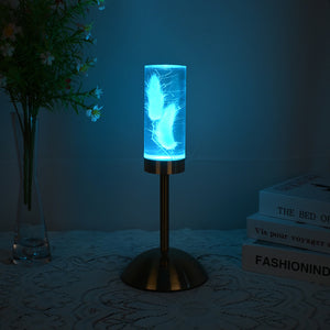 Eternal Flower LED Acrylic Table Lamp Light Color Change USB Dogtail