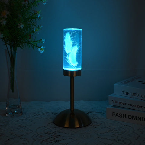 Eternal Flower LED Acrylic Table Lamp Light Color Change USB Dogtail
