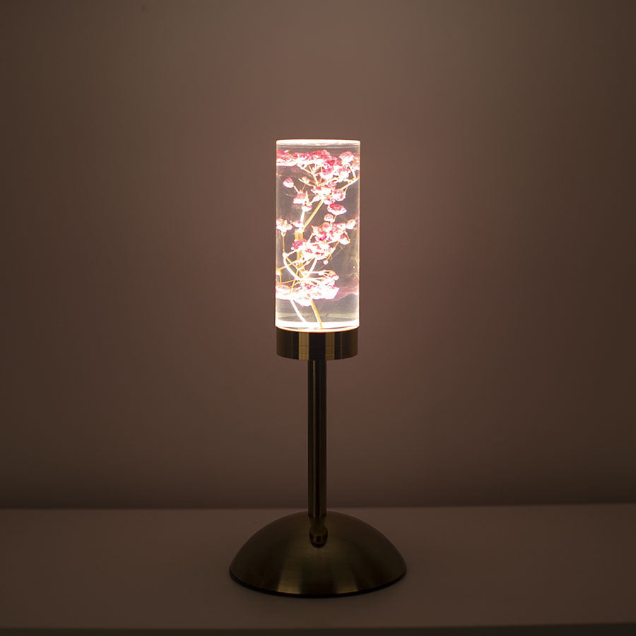Eternal Flower LED Acrylic Table Lamp Light Color Change USB Baby's Breath