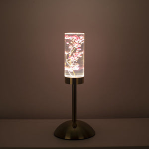 Eternal Flower LED Acrylic Table Lamp Light Color Change USB Baby's Breath