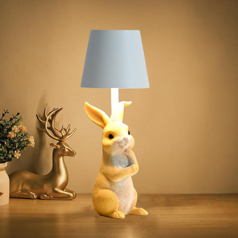 Bunny Rabbit Table Lamp Light 3 Color LED USB Rechargeable Touch Control Yellow Grey