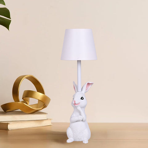 Bunny Rabbit Table Lamp Light 3 Color LED USB Rechargeable Touch Control White