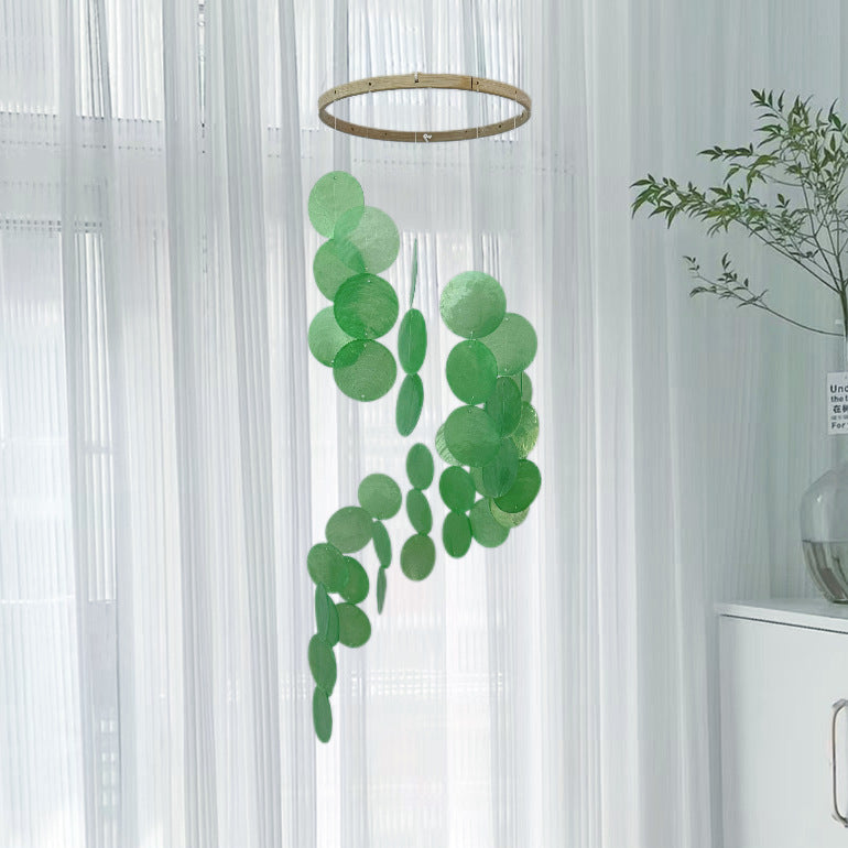 Seashell Wind Chime Windchime Dream Catcher Dreamcatcher Green