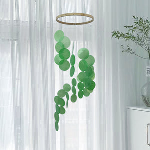 Seashell Wind Chime Windchime Dream Catcher Dreamcatcher Green