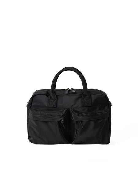 Casual Nylon Tote Crossbody Shoulder Bag Handbag Lightweight Multi Pocket Black
