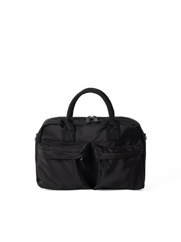 Casual Nylon Tote Crossbody Shoulder Bag Handbag Lightweight Multi Pocket Black