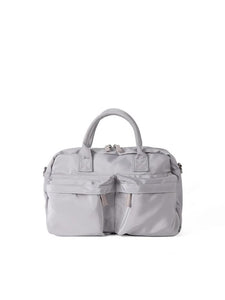 Casual Nylon Tote Crossbody Shoulder Bag Handbag Lightweight Multi Pocket Grey