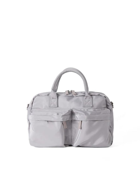 Casual Nylon Tote Crossbody Shoulder Bag Handbag Lightweight Multi Pocket Grey