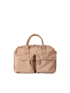 Casual Nylon Tote Crossbody Shoulder Bag Handbag Lightweight Multi Pocket Khaki
