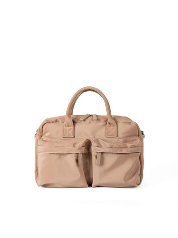 Casual Nylon Tote Crossbody Shoulder Bag Handbag Lightweight Multi Pocket Khaki