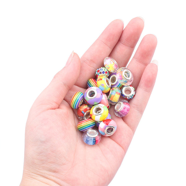 Unicorn DIY Bracelet Kit Crystal Beads Charms Jewellery Gift Box Pink