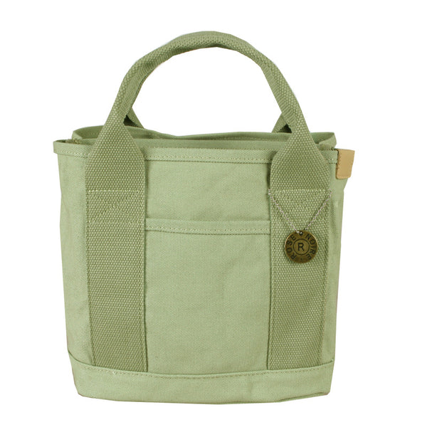 Canvas Lunch Tote Bag Handbag Multiple Compartments Pockets Green